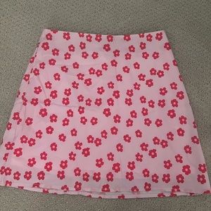 Small pink skirt with pink flowers